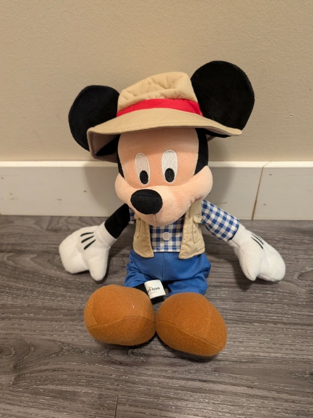 Disney Parks Farmer Mickey Mouse Plush